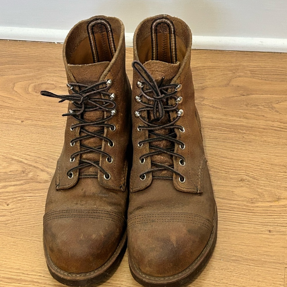 Redwing Iron Ranger Brown Leather Heritage Boots